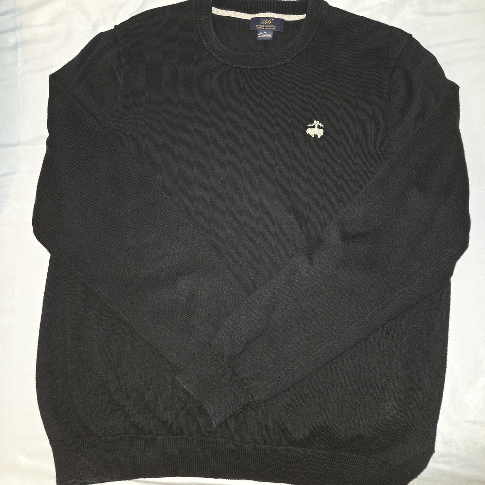 Brooks Brothers Black Crewneck Sweater